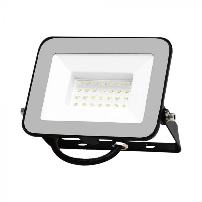 LED FLOODLIGHT 30W DL 2505lm 115° IP65 BLACK BODY GREY GLASS SAMSUNG CHIP