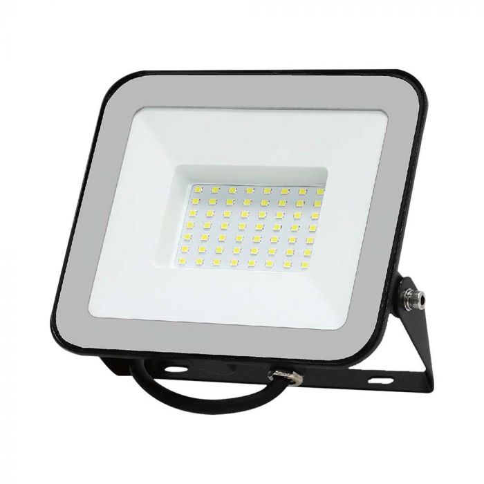 LED FLOODLIGHT 50W CW 4270lm 115° IP65 BLACK BODY GREY GLASS SAMSUNG CHIP