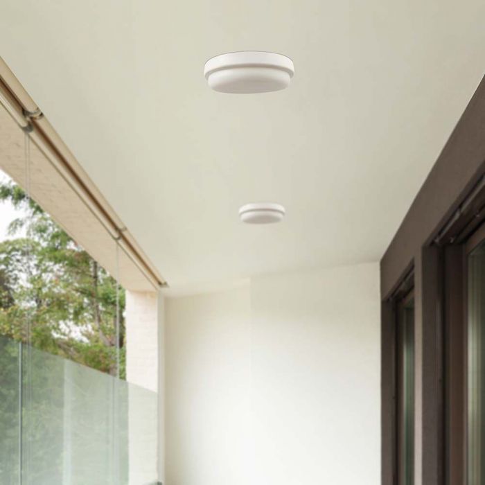 LED CEILING LIGHT 12W 1160lm WW 110° 151x38mm IP54