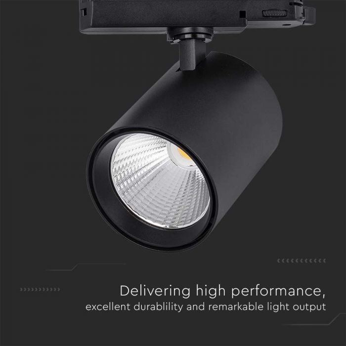 LED TRACK LIGHT ALUMINUM 35W DL 3000lm 30° 159x151x91mm BLACK