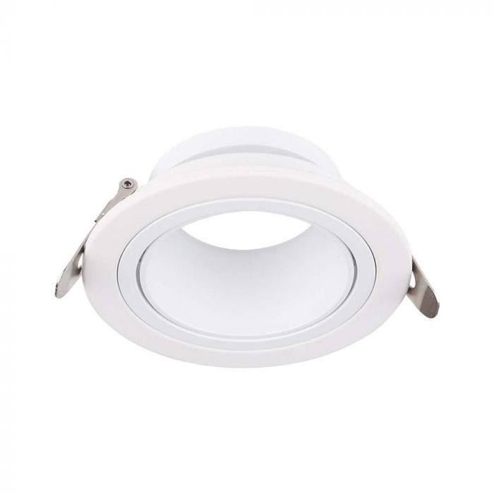 LED BRACKET GU10 ROUND IRON+PC 87.50x31mm(75)  WHITE+WHITE