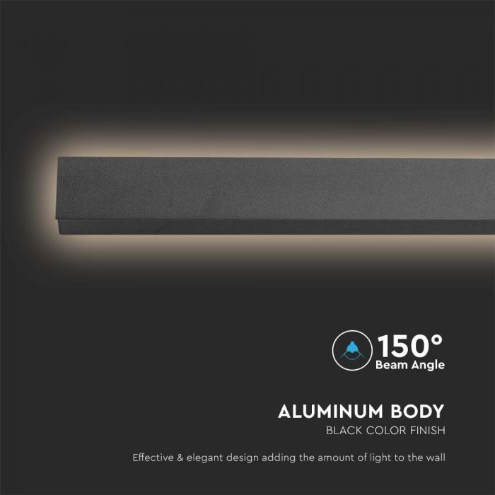 LED LINEAR WALL LIGHT 16W WW 2035lm 150° 1010x60x50mm ANTHRACITE IP65