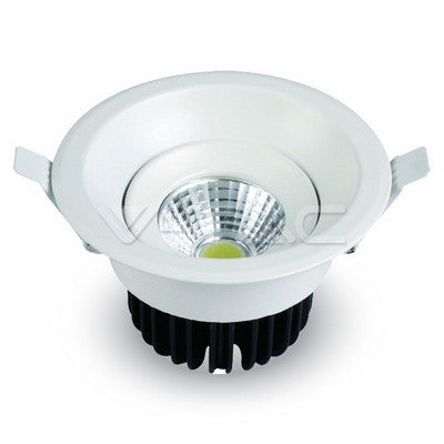 LED COB ROUND DOWNLIGHT 8W CW 550lm 24° 103X75 (80)