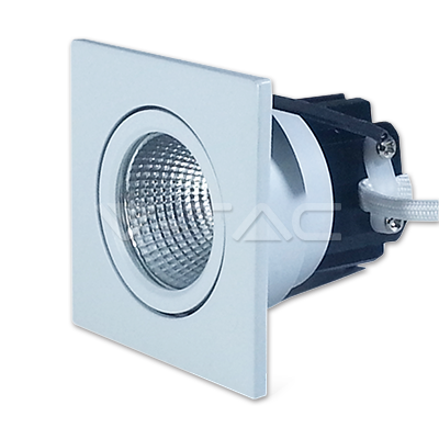 LED COB DOWNLIGHT SQUARE 3W CW 240lm 40° 62X62 (53)