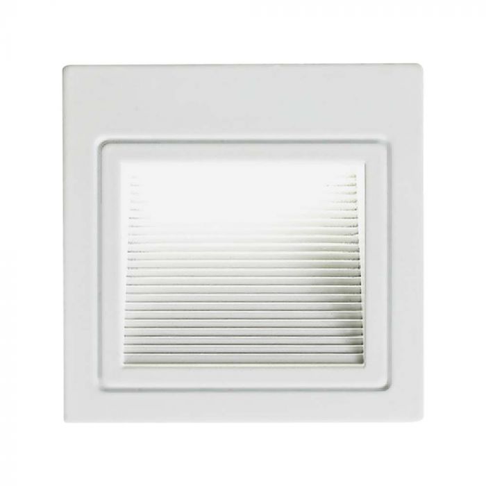 LED STEPLIGHT SQUARE 3W DL 83° 200lm WHITE 84x43x84mm (72mm)