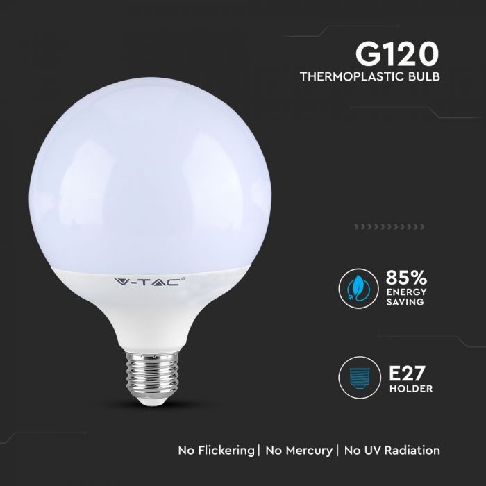 LED E27 LAMP G120 17W CW 1521lm 200° 120X164 GLOBE SAMSUNG CHIP