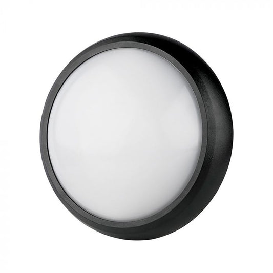 LED DOME LIGHT ROUND 12W 120° 840lm WW 220X105 IP66 BLACK