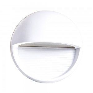 LED STEP LIGHT ROUND 3W 90° 210lm DL 166X94 WHITE IP65