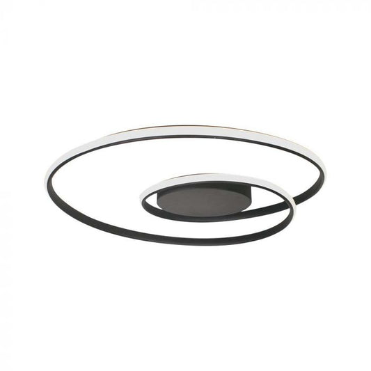 LED CEILING LIGHT 48W DL 5150lm METAL 620x620x100mm BLACK