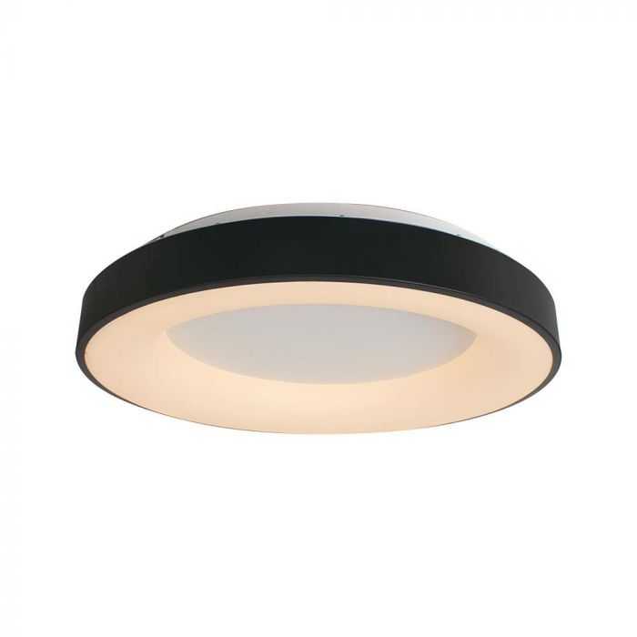 LED DECORATIVE CEILING LIGHT 50W WW 5220lm 600x105mm BLACK