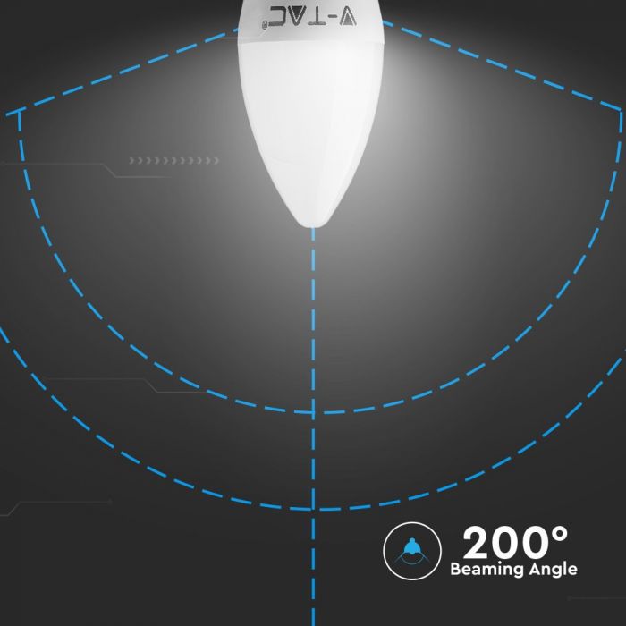 LED B22 LAMP 5.5W WW 470lm 200° CANDLE SAMSUNG CHIP