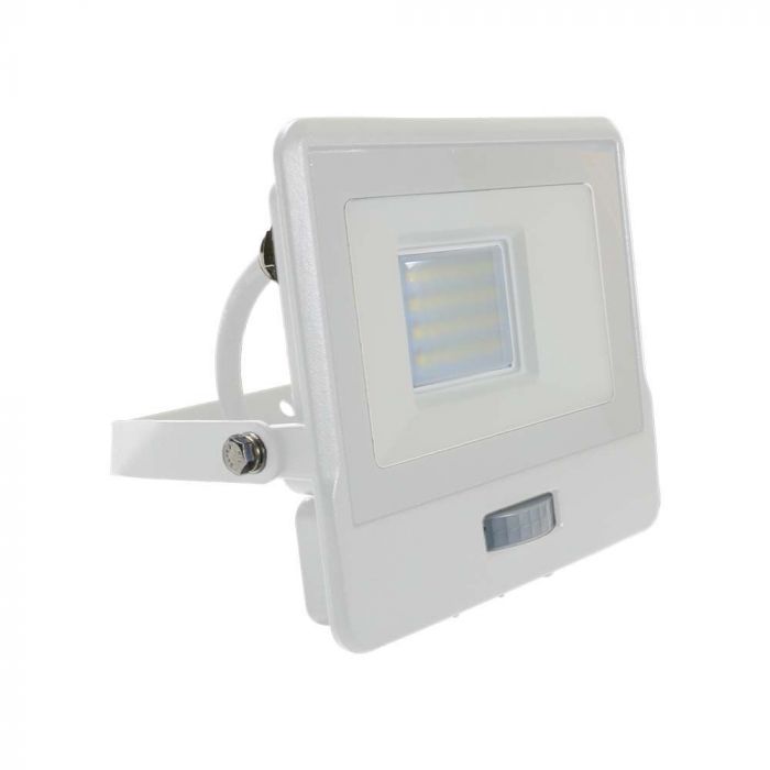 LED FLOOD PIR SENSOR 20W DL 100° 1510lm IP65 WHITE SAMSUNG 1M CABLE