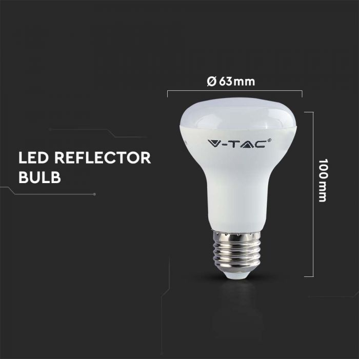 LED E27 LAMP R63 8.5W DL 806lm 120° 63X100 SAMSUNG CHIP