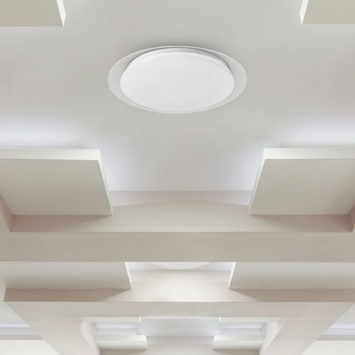 LED DESIGNER Ceiling Light with Remote Control CCT Changing 20/40/20W 4000lm 360° 465X75 DIMMABLE