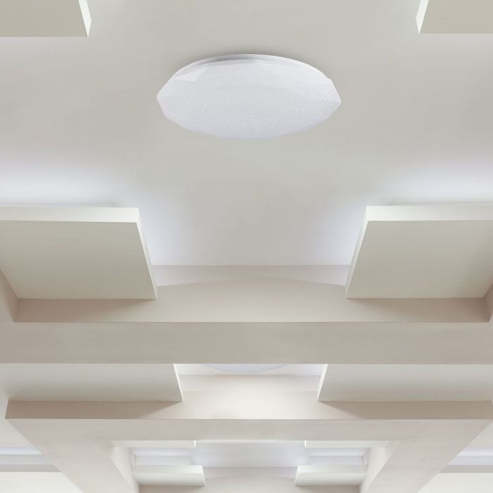 LED DESIGNER Ceiling Light with Remote Control CCT Changing 30/60/30W 60000m 360° 500X75 DIAMOND DIMMABLE