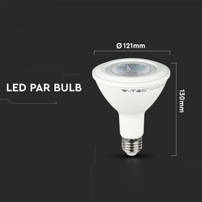 LED E27 PAR38 LAMP 12.8W WW 930llm 40° 121x130 SAMSUNG CHIP