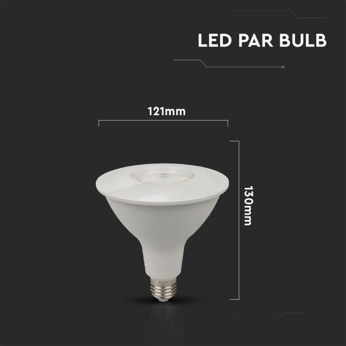 LED E27 PAR38 LAMP 12.8W CW 930lm 40° 121X130 SAMSUNG CHIP