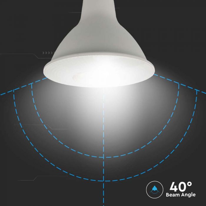 LED E27 PAR38 LAMP 12.8W CW 930lm 40° 121X130 SAMSUNG CHIP