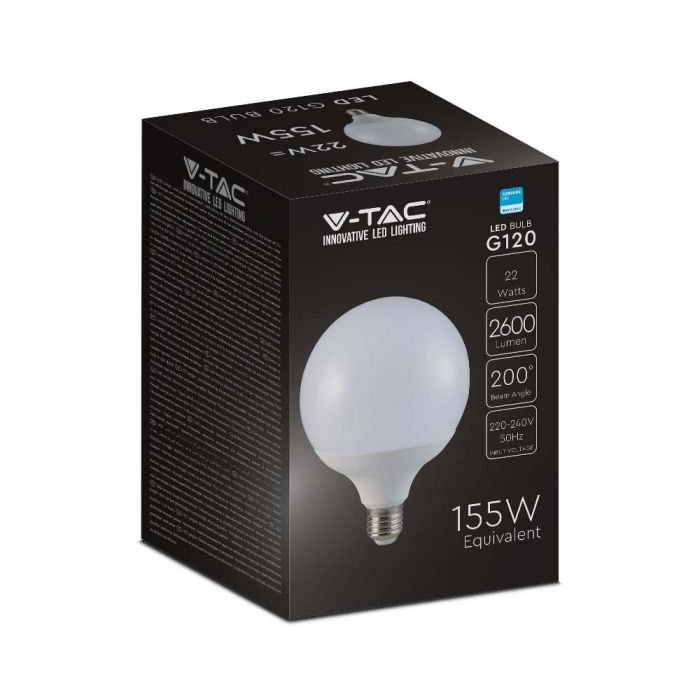 LED E27 LAMP G120 22W DL 2600lm (120lm/W) 200° 120X160 GLOBE SAMSUNG