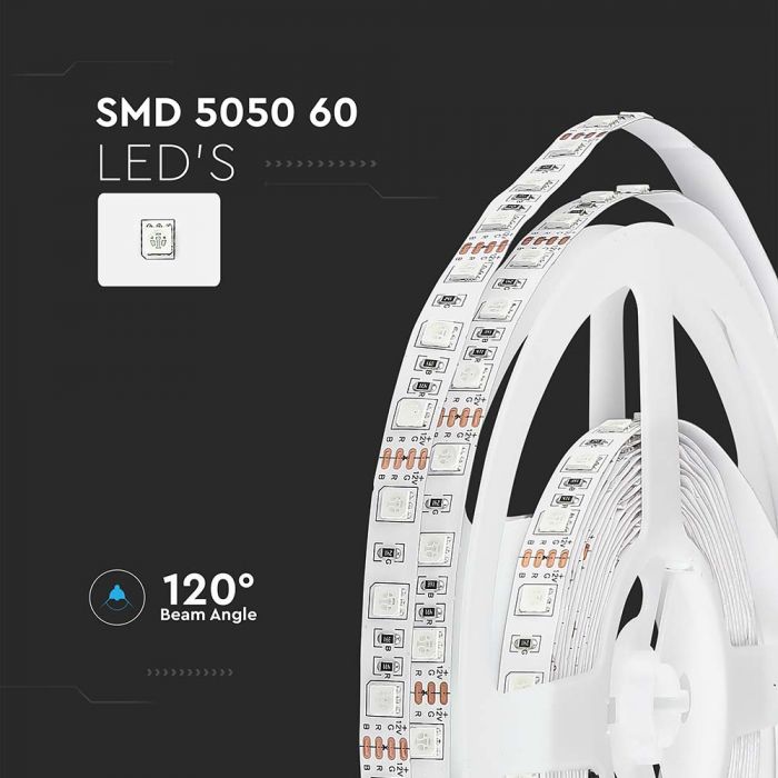 LED STRIP LIGHT 5050 SMD 60LEDs RED 10mm 12V 900lm 11W/M