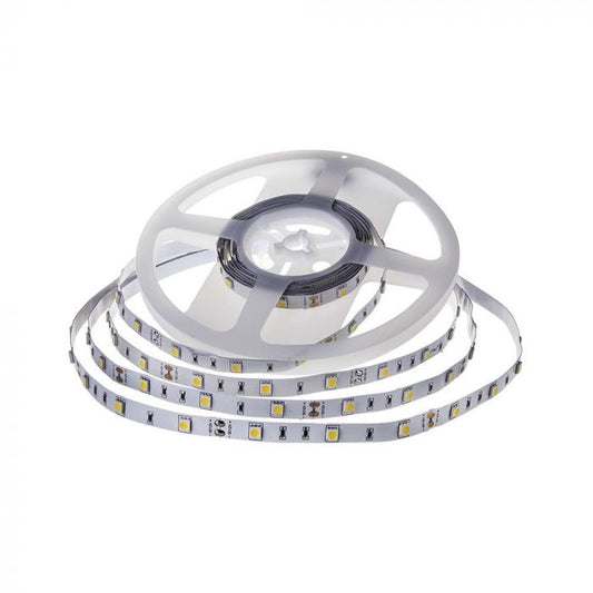 LED STRIP LIGHT 5050 SMD 30LEDs WW 500lm 10mm 12V 6W/M