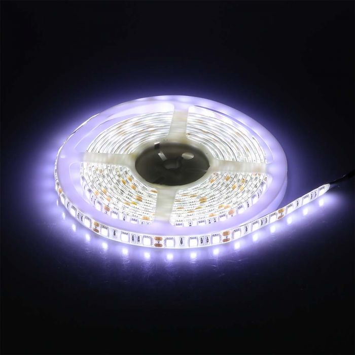 LED STRIP LIGHT 5050 SMD 60LEDs CW 10mm 12V 900lm/m 11W/M IP65