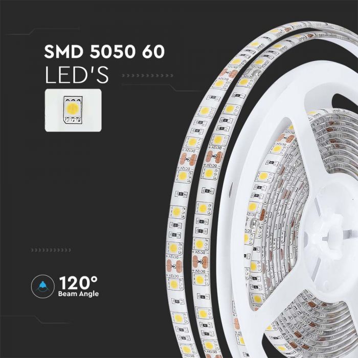 LED STRIP LIGHT 5050 SMD 60LEDs DL 10mm 12V 900lm/m 11W/M IP65