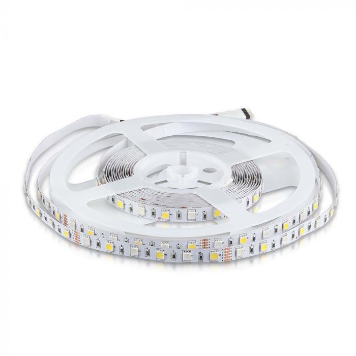 LED RGB+WHITE STRIP LIGHT 5050 SMD 60LEDs 8W/357lm/M