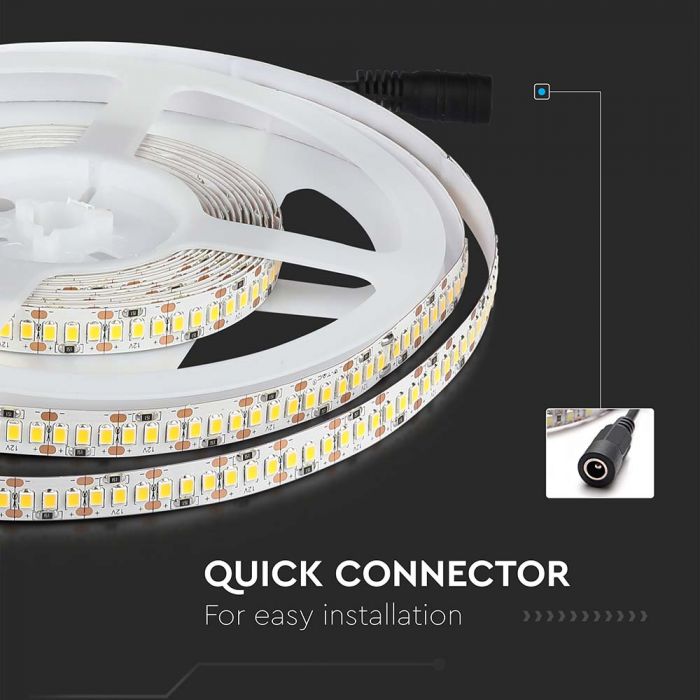 LED STRIP LIGHT 2835 SMD 204LEDs  WW 12V 17W/M 1700lm/M