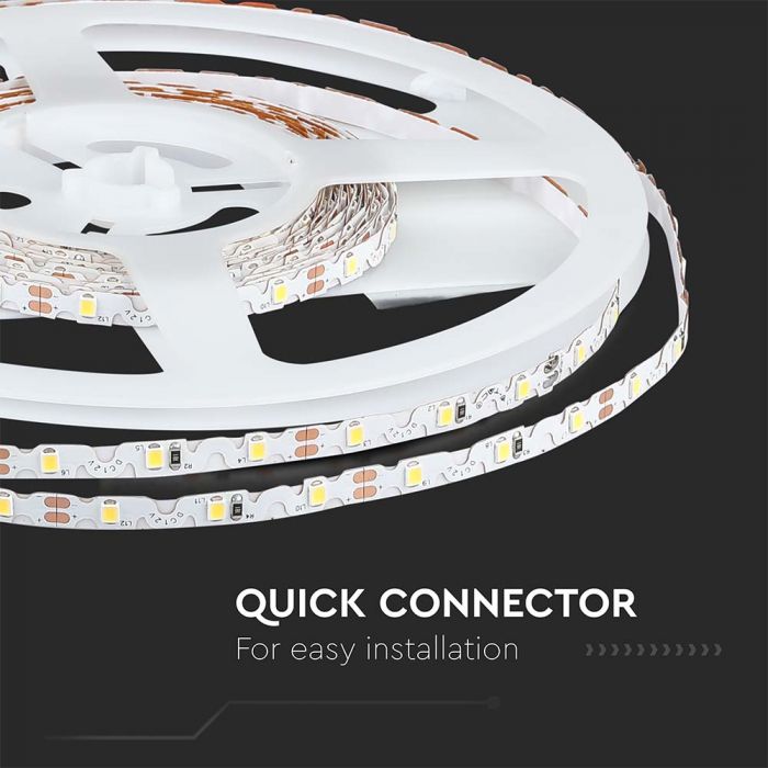 LED STRIP LIGHT 2835 SMD 60LEDs WW 12V 5W/420lm/M S-SHAPE