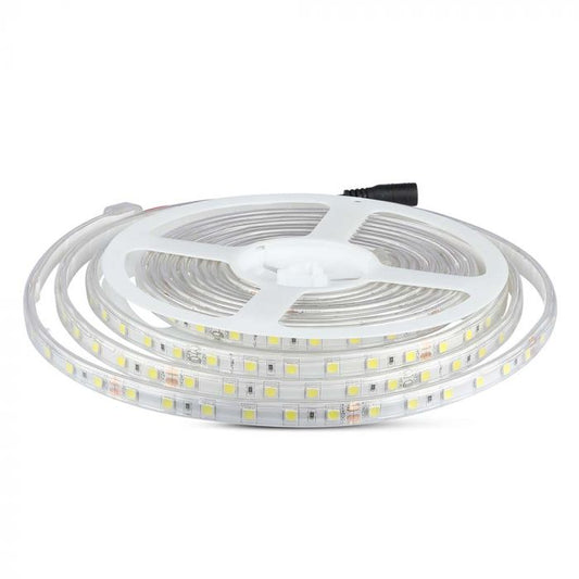 LED STRIP LIGHT 5050 SMD 60LEDs WW 830Lm 10W/M 24V 5M IP65