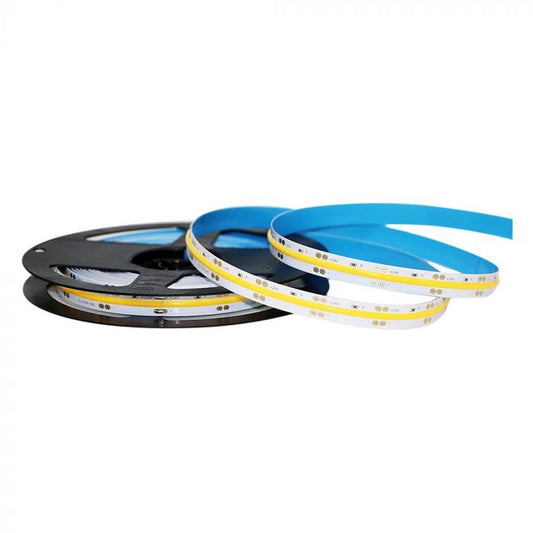 LED STRIP LIGHT COB WW 120° 8MM 10W/M 5M/ROLL 24V