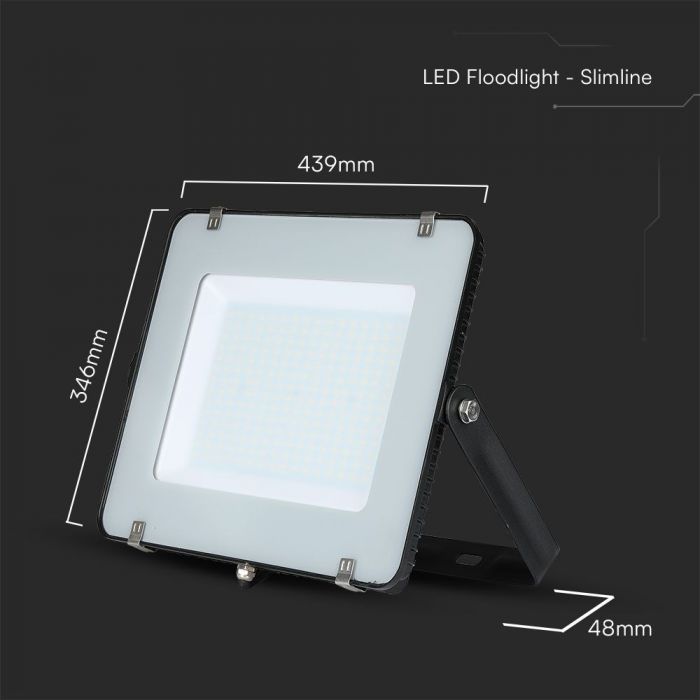 LED FLOOD SLIM 200W DL 100° 16500lm IP65 BLACK SAMSUNG CHIP