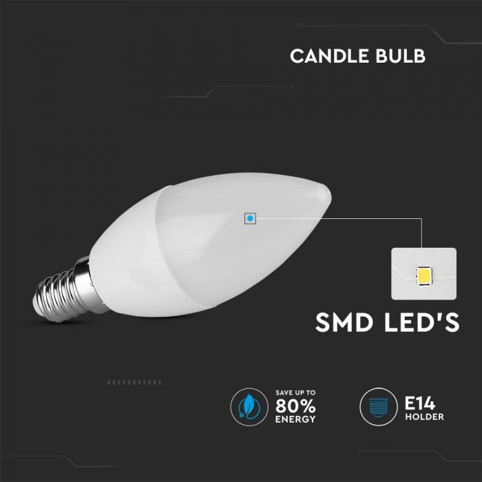 LED E14 LAMP 3.7W CW 320lm 180° 37X100