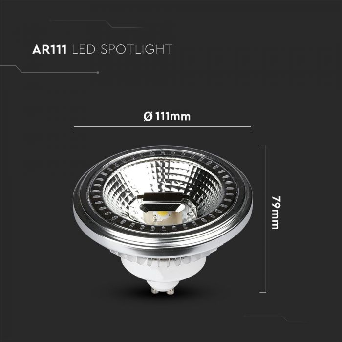 LED AR111(GU10) LAMP 12W WW 1021Lm 40°