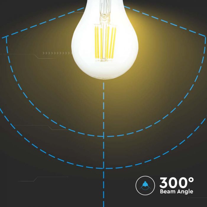 LED E27 FILAMENT LAMP A60 10W DL 1055lm 300° 60X105