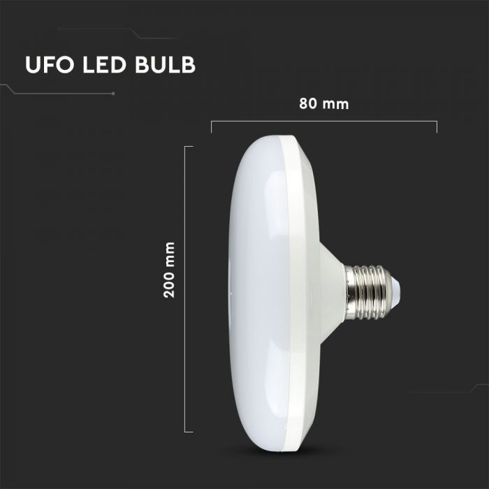 LED E27 UFO CEILING LAMP 24W WW 1900lm 120° 200X80 SAMSUNG CHIP