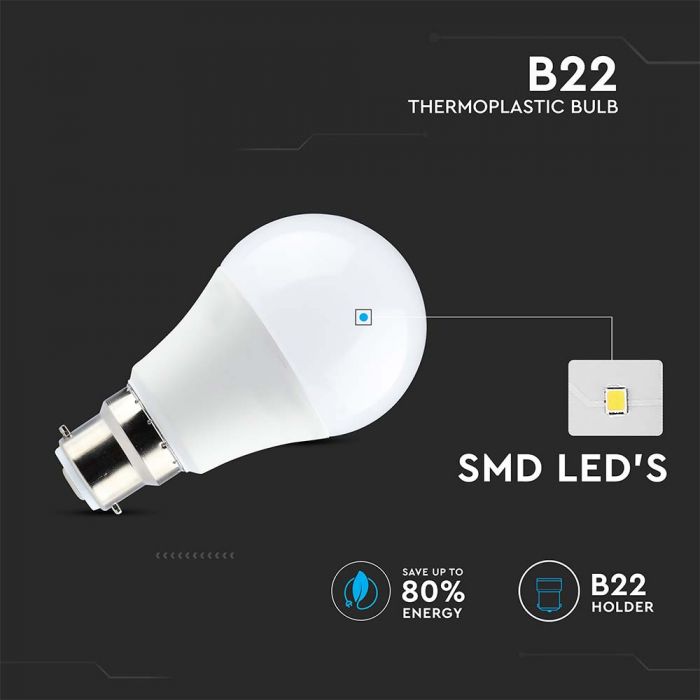 LED B22 LAMP 8.5W WW 806lm 200° 60X112