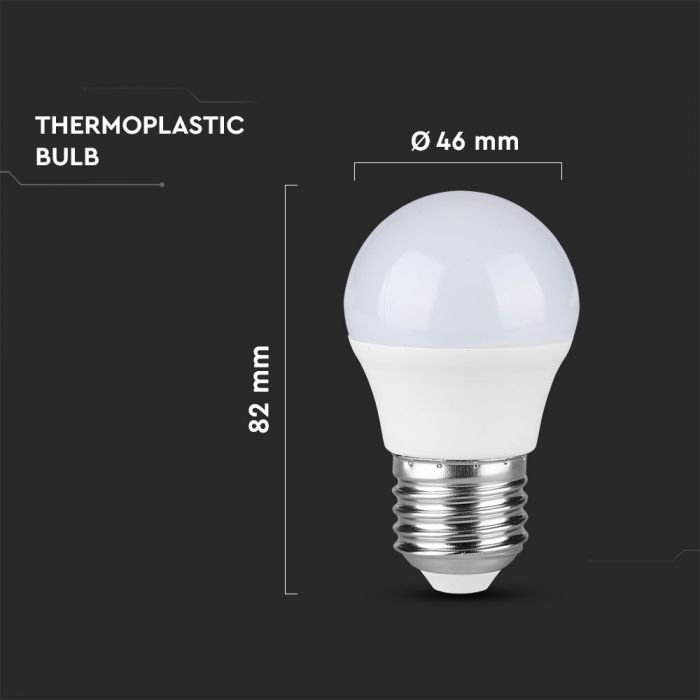 LED E27 LAMP 4.5W DL 470lm 180° GLOBE