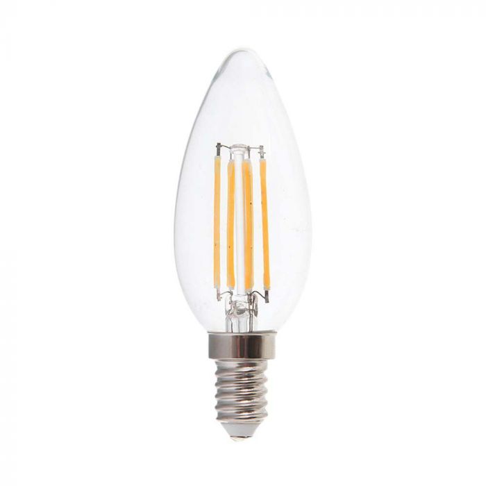 LED E14 FILAMENT LAMP 6W WW 600lm 300° 35X98