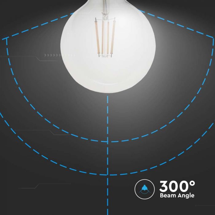 LED E27 FILAMENT LAMP G125 12W DL 1521lm 330° 125X177