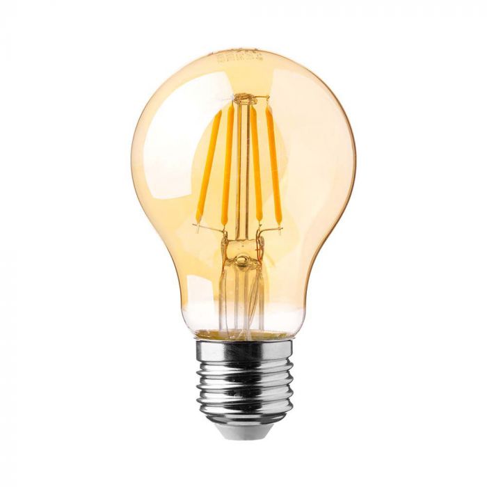 LED E27 FILAMENT AMBER A60 LAMP 10W WW 1350lm 300° 60X105