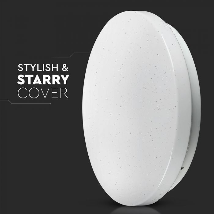 LED DOME LIGHT CCT CHANGING SWITCH 24W 2600lm 120° 350X55 STARRY