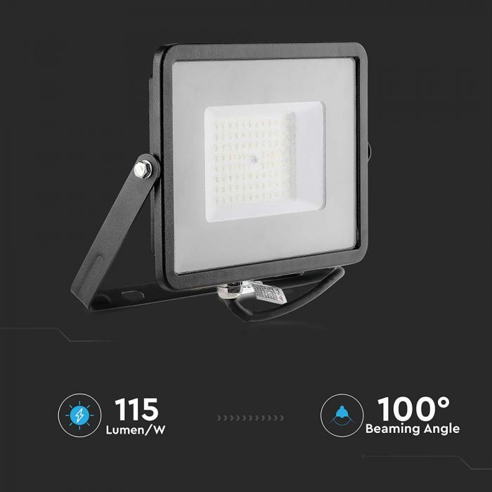 LED FLOOD SLIM 50W DL 100° 5750lm (115lm/W) IP65 BLACK SAMSUNG