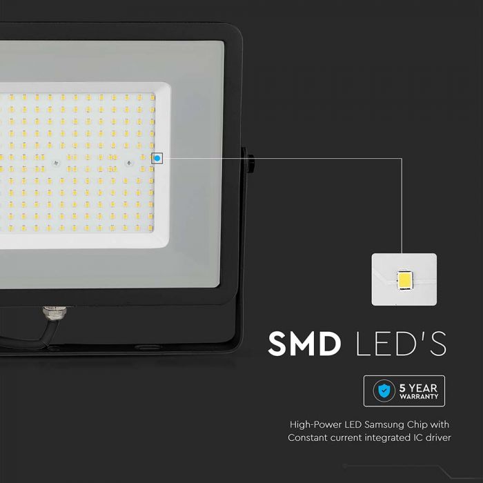 LED FLOOD SLIM 100W DL 100° 11500lm (115lm/W) IP65 BLACK SAMSUNG