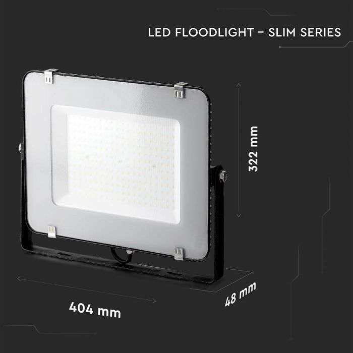 LED FLOOD SLIM 150W CW 100° 17300lm (115lm/W) IP65 BLACK SAMSUNG