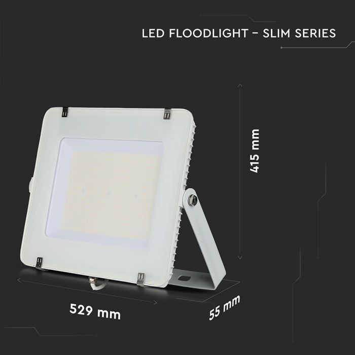 LED FLOOD SLIM 300W DL 100° 34500lm (115lm/W) IP65 WHITE SAMSUNG SMD CHIP