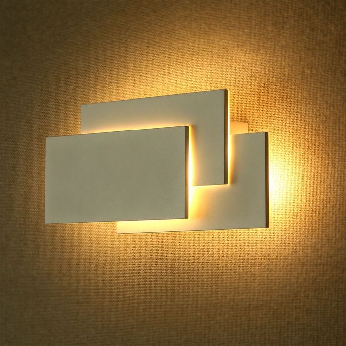 LED WALL LIGHT ALUMINIUM 11W WW 1368lm 360° 2160X125X55 WHITE