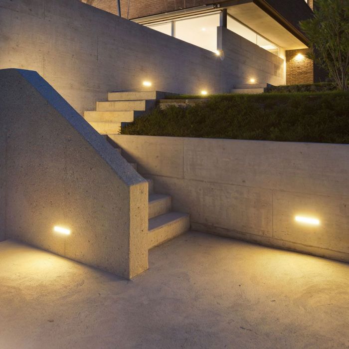 LED OUTDOOR WALL LIGHT GREY 12W WW 1250lm110° 265X120X81 IP65