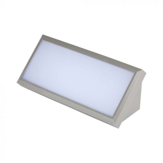 LED OUTDOOR WALL LIGHT GREY 12W CW 1250lm110° 265X120X81 IP65